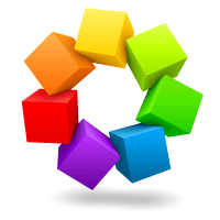 Website Design colorful blocks